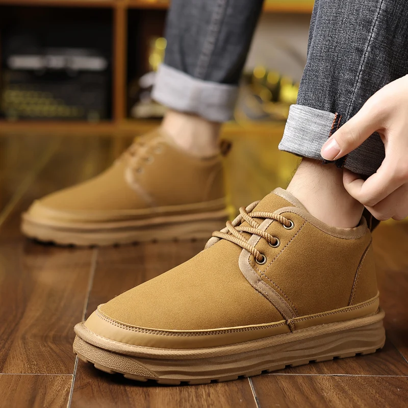 

Large-sized Unisex High-quality Brand Original Solid Color Fleece Soft and Warm Outdoor Anti-slip Lightweight Casual Snow Boots