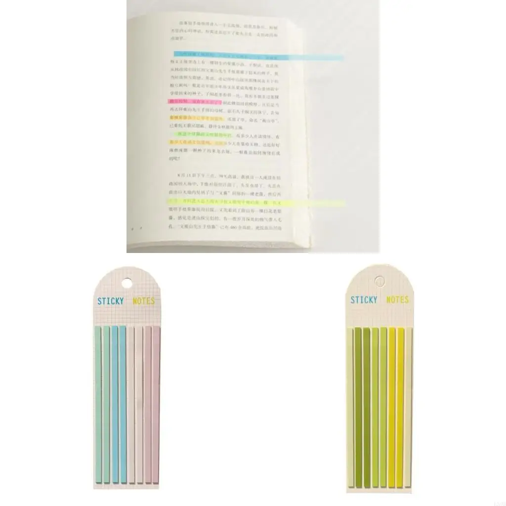  Translucent Sticky Notes Long Page-Markers Sticky Index Tabs for Bookmarks Books