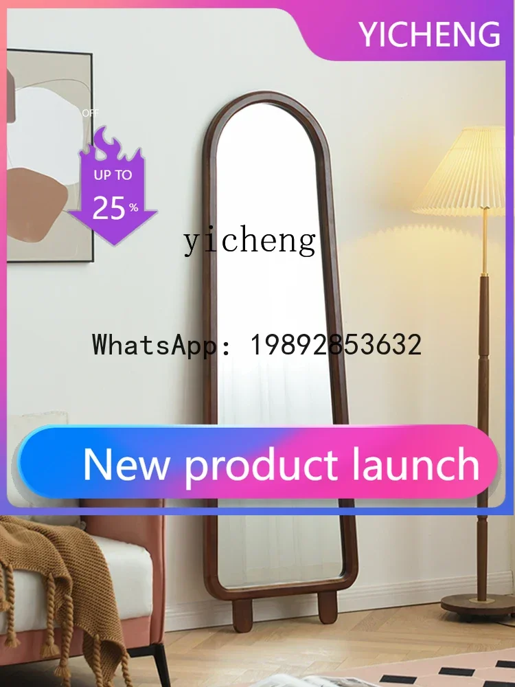 

LYY Full-Body Floor Mirror Nordic Style Hallway Wall-Mounted Mirror Bedroom Wall Hanging Wall-Mounted Full-Length Mirror