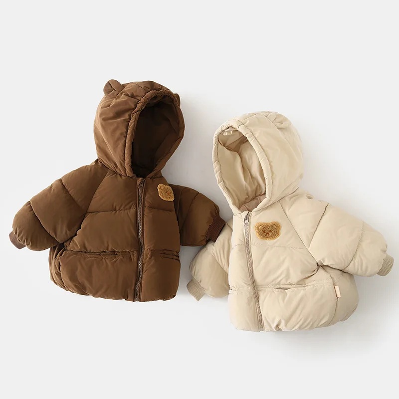 Bär Baby Winterjacken für Mädchen Jungen Kleidung Baumwolle gefüttert verdicken Kinder Mäntel Kinder Parkas Jacke Baby Oberbekleidung