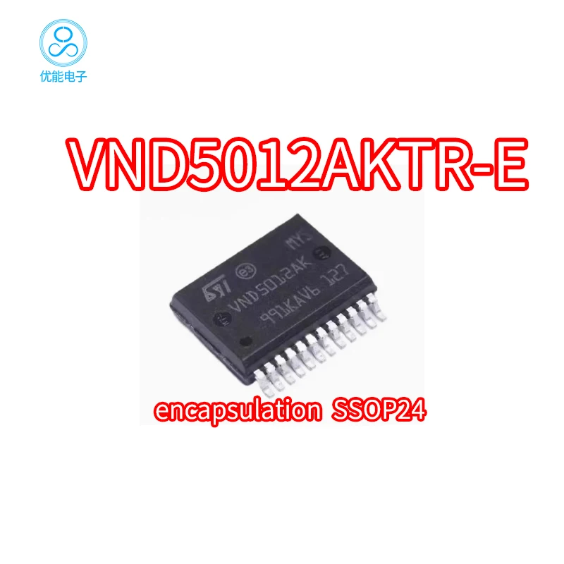 VND5012AKTR-E VND5012AK Package SSOP-24 Automotive Load Driver Chip