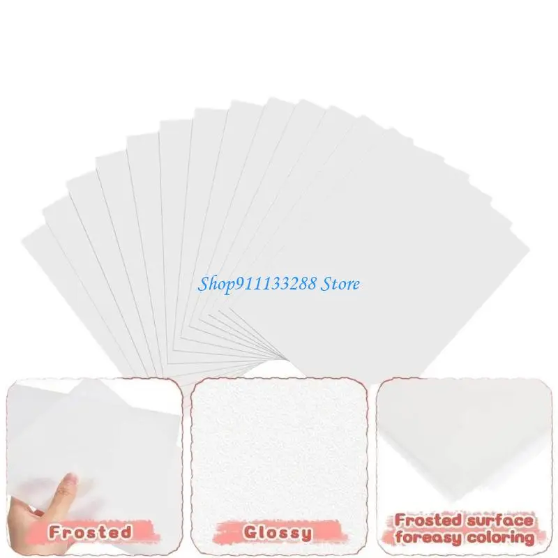 

G88D Heat Activated Shrink Film For DIY Productions Printer Friendly Face Educational Art Substance 25 Panes