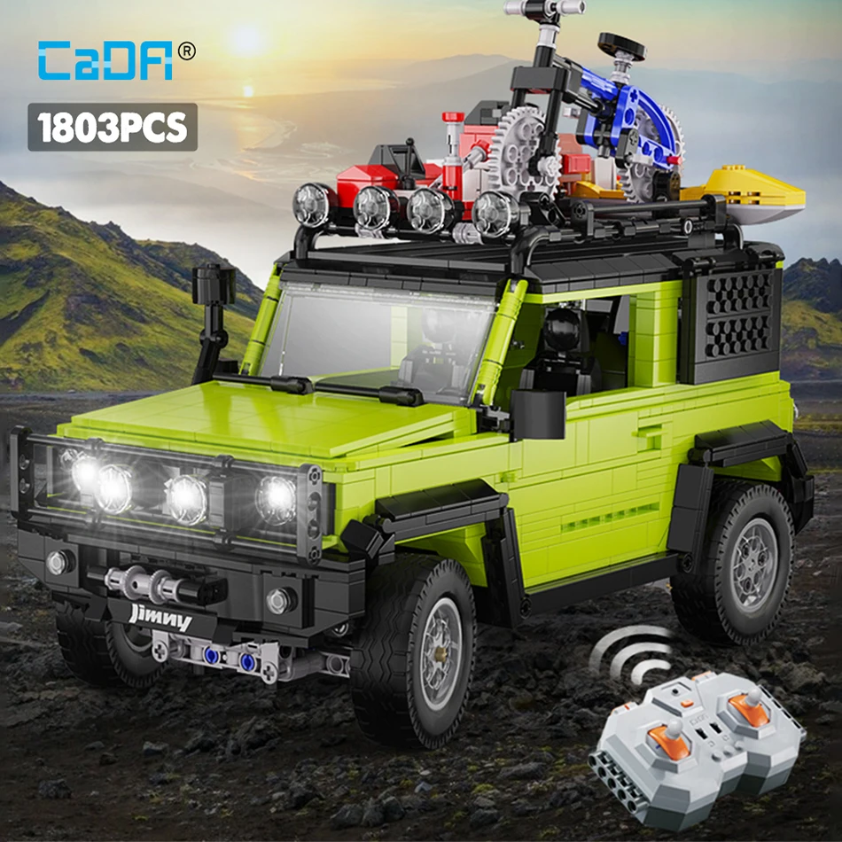 Cada App Remote Control Off-road Tourer Racing Vehicle Bike Building Block City SUV Compatible Rc Car Bricks Toys for Boy Gifts