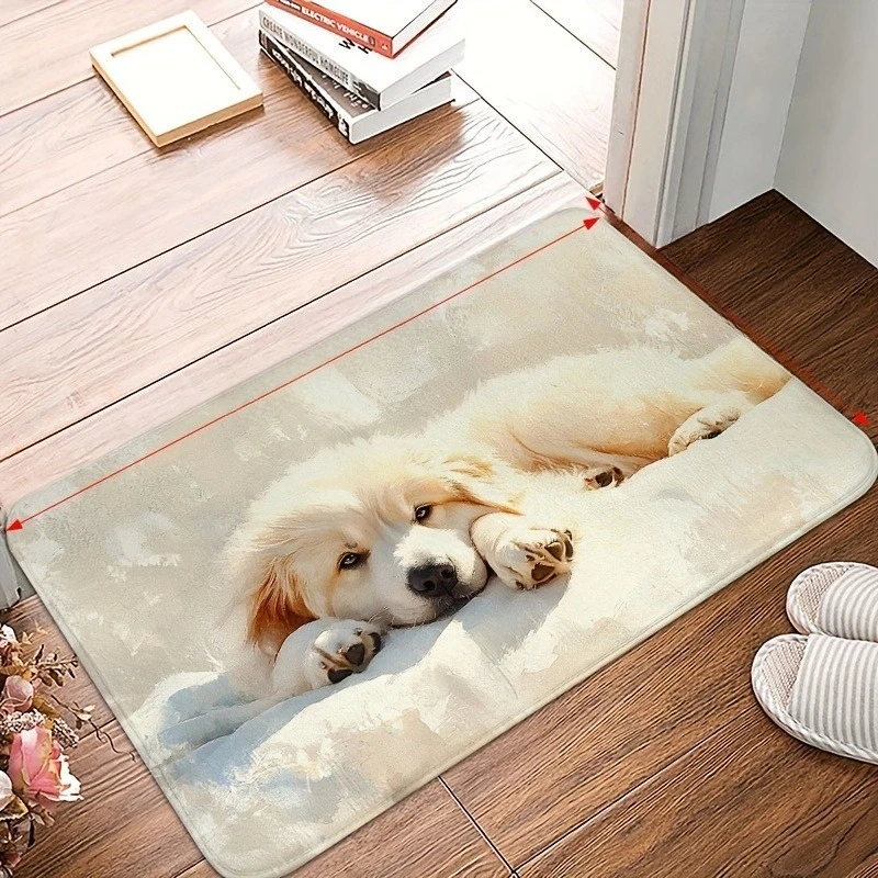 

1PC Dog Pattern Kitchen Rugs Non-Slip Home Door Mats Pop design Bathroom Rug Bath Mat Carpet for Home Sink Laundry Decor