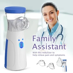 Medical Handheld Mesh Nebulizer Humidifier Silent Ultrasonic Inhaler Atomizer Health Care Adults Children Humidifier Inhalator