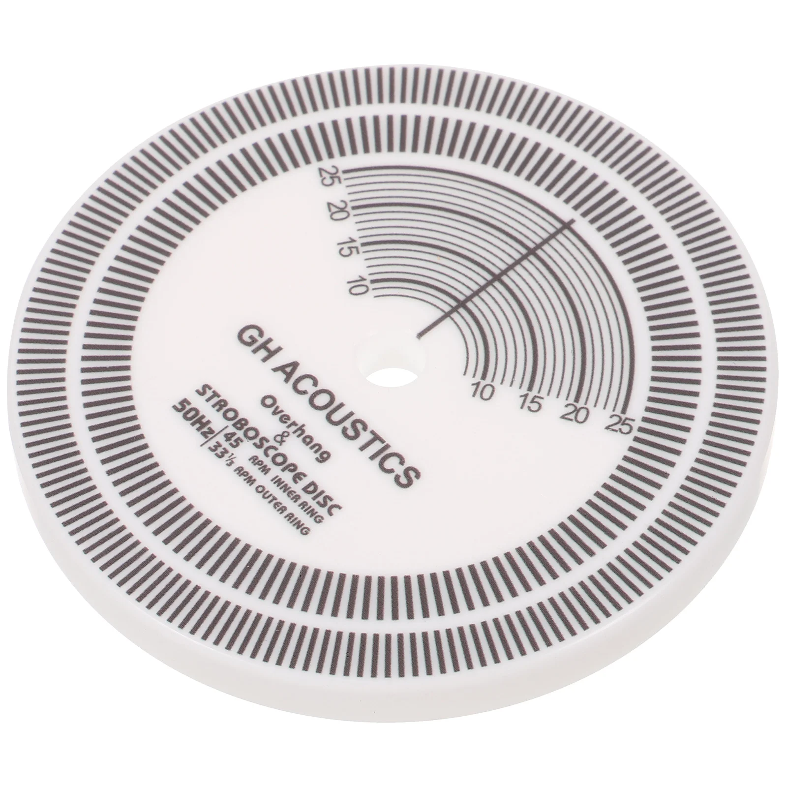 Speed Detection Mat Vinyl Records Disc for Turntables Calibration White Acrylic