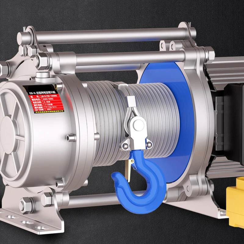 Multifunctional Electric Hoist, 380V Winch, 1-Ton and 2-Ton Electric Hoists, 220V Household Mini Hoists, Towing Machines