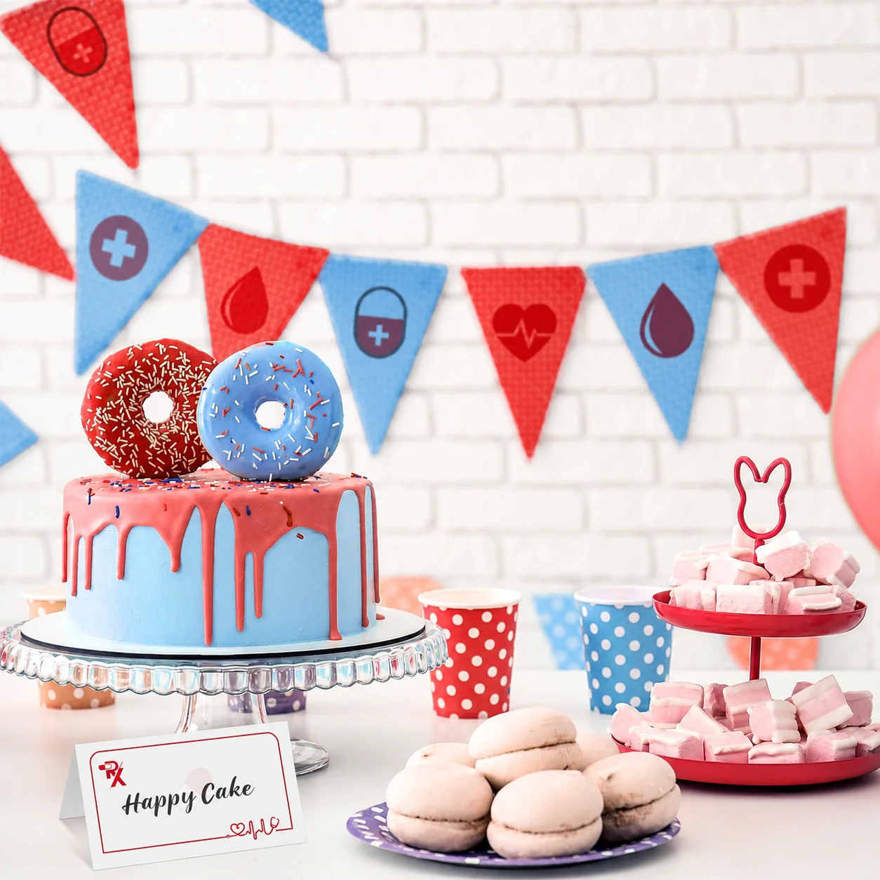 Heartbeat Place Cards Thick Rx Place Cards Cardstock Place Cards Red And White For Party Interactive Message Card