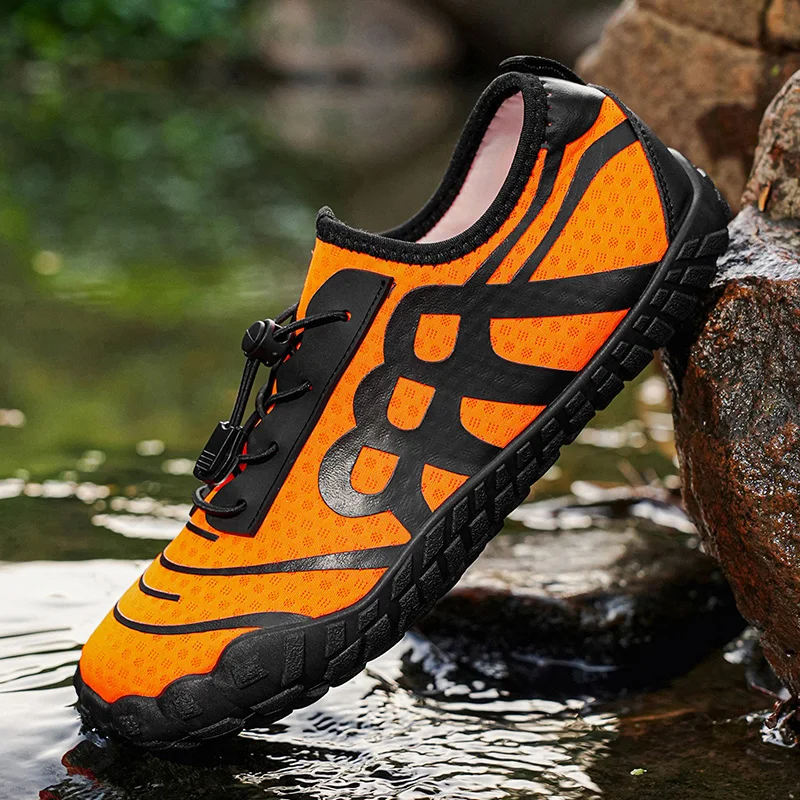 Summer Wide-Head Wading Shoes Fitness Cycling Yoga Casual Sandals Women Water Sports Shoes Men Barefoot Upstream Sketch Shoes