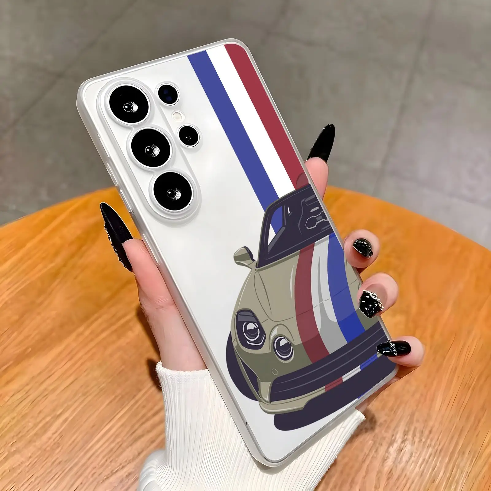 Anti-Yellow Transparent Soft Silicone Shockproof Case Multi-color Car Hard For Samsung S26 S25 S24 S23 S22 S21 Plus Ultra Cool