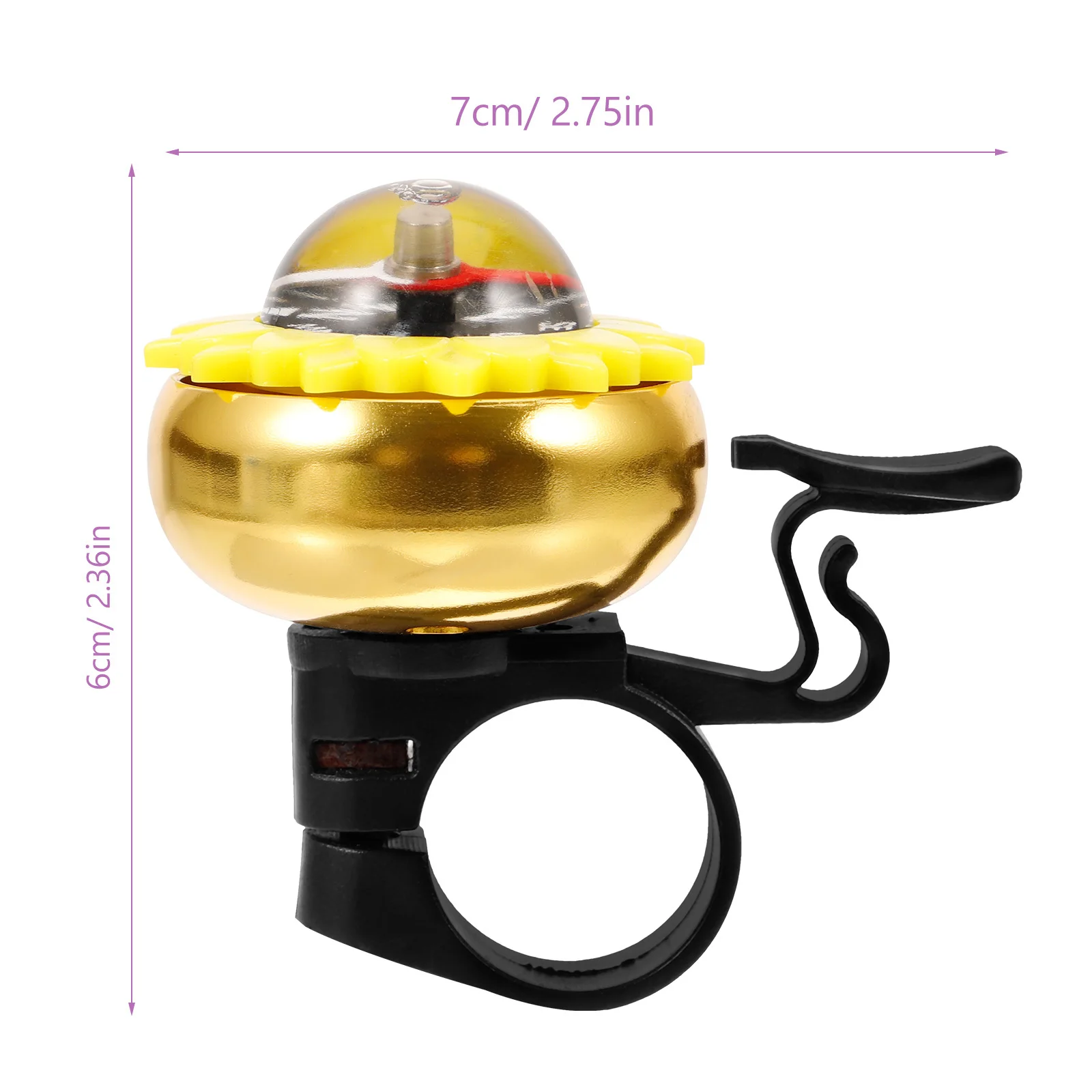 Duurzame aluminium fietsbel Cartoon ontwerp Praktische handige multifunctionele fietsbel voor volwassen fietsen Fietsaccessoires