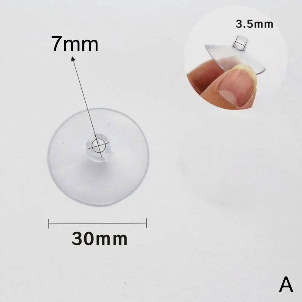 Ventosa transparente sin gancho ni ventosa de vacío gancho de ventosa de vidrio gancho adhesivo fuerte tamaños varios para un uso fácil