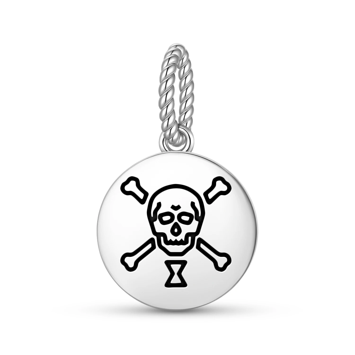 

Подвеска «Джолли Роджер» (Пиратский флаг) из стерлингового серебра 925 пробы, с символом Эммануэля Уинна, для женских браслетов и ожерелий, модное ювелирное украшение