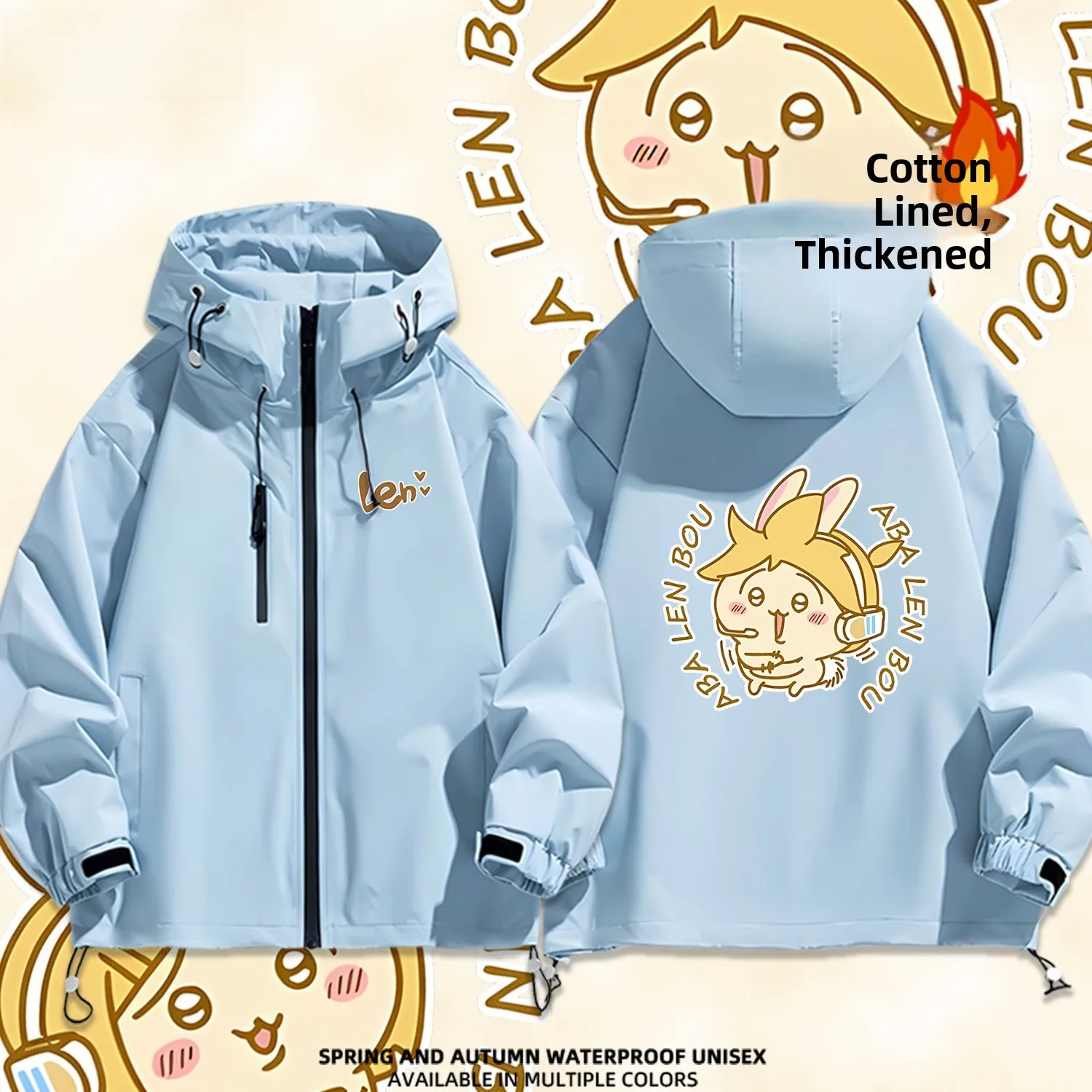 

Повседневная студенческая утепленная куртка из хлопка с водоотталкивающим полиэстеровым наполнителем, с капюшоном, на молнии, утолщенная, весна-осень