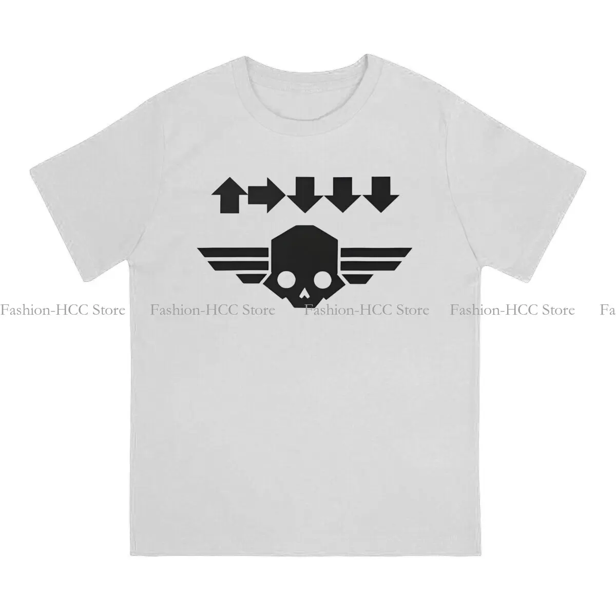 Helldivers Game Newest TShirt for Men Arrow Symbol Round Collar T Shirt Distinctive Gift OutdoorWear