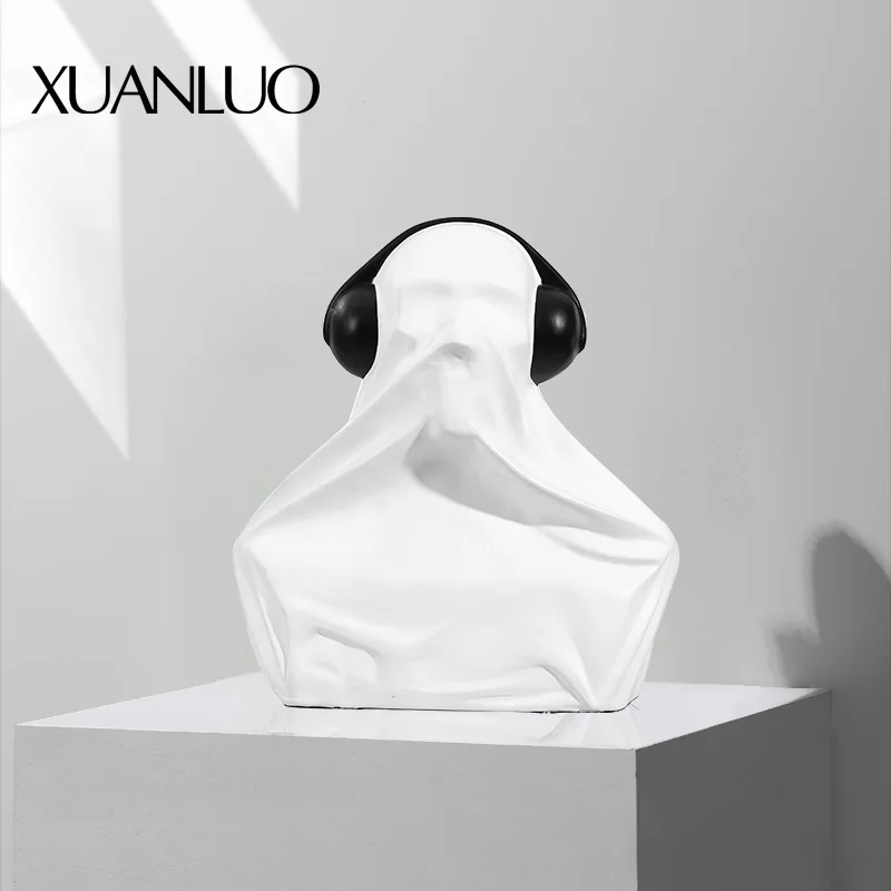 

Минималистичная современная фигурка из смолы, скульптура, креативный орнамент, мягкая отделка, домашний кабинет, выставочный зал, декоративная витрина