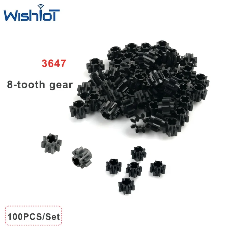 ชุดอุปกรณ์ประกอบโมเดล 100 ชิ้น/ชุด เฟือง 8 ฟัน รุ่น 3647 4514559 ของเล่นประกอบเอง ชิ้นส่วน MOC ปรับแต่งได้ อุปกรณ์เสริม DIY