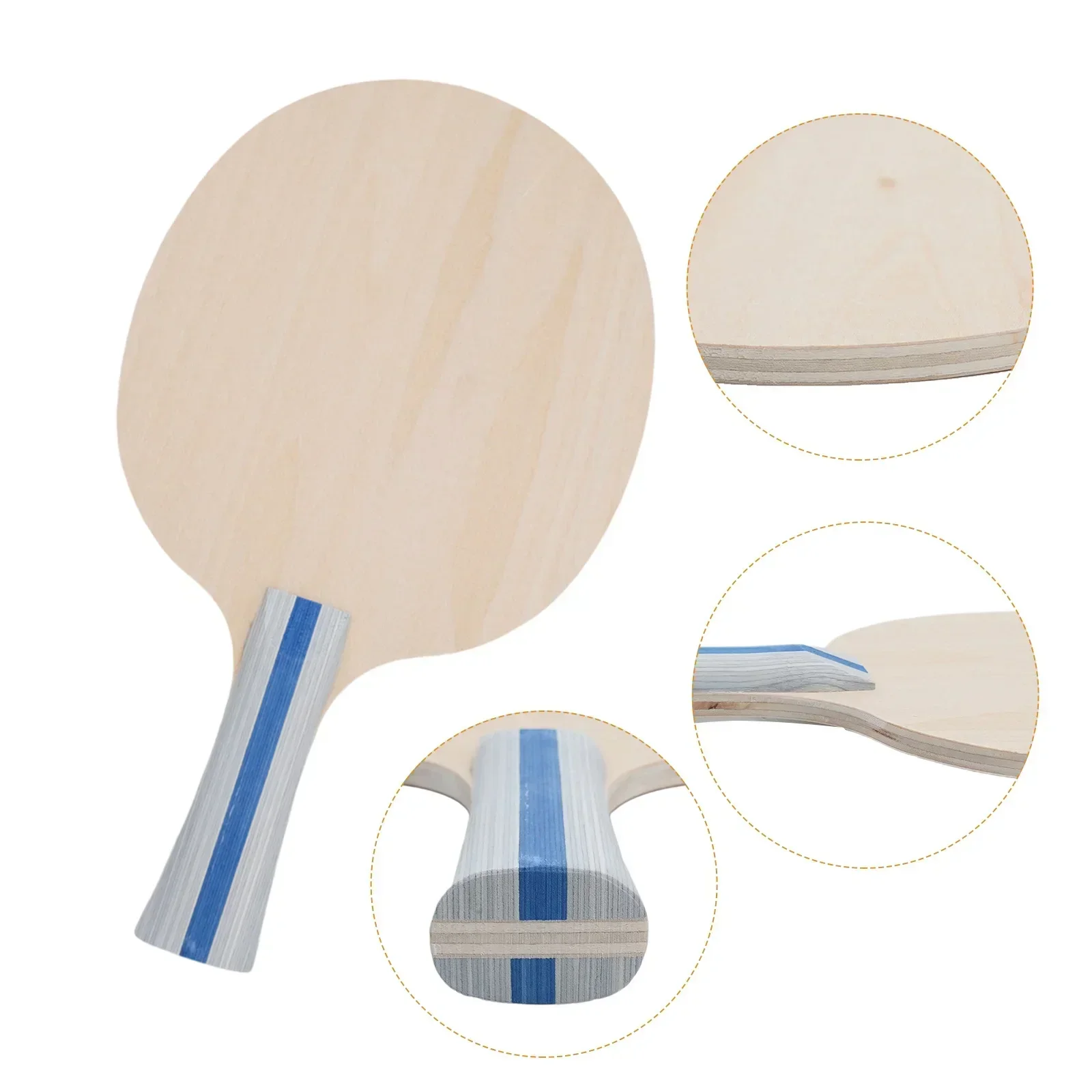 Brand New Table Tennis Racket Base Plate 1pcs Bottom Five-layer Pure Wood Sport Accessories Table Tennis Racket