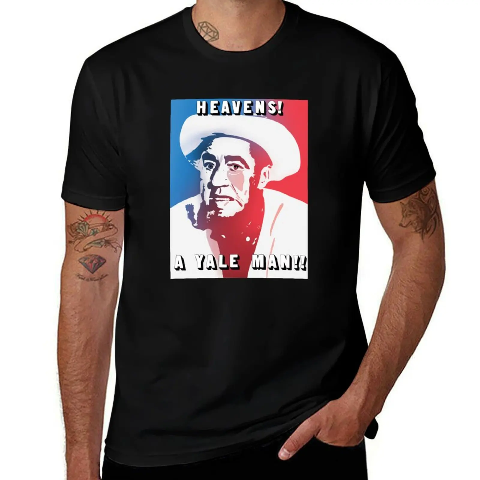 Heavens a Yale man!! T-Shirt anime rapper graphic tees men tshirt