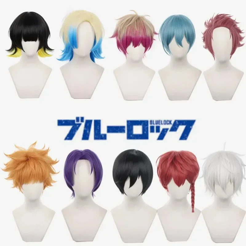 Anime Blue Lock Bachira Meguru Hyoma Chigiri Nagi Seishirou Isagi Yoichi Mikage Reo Sae Itoshi Kunigami Rensuke Hair Cosplay Wig