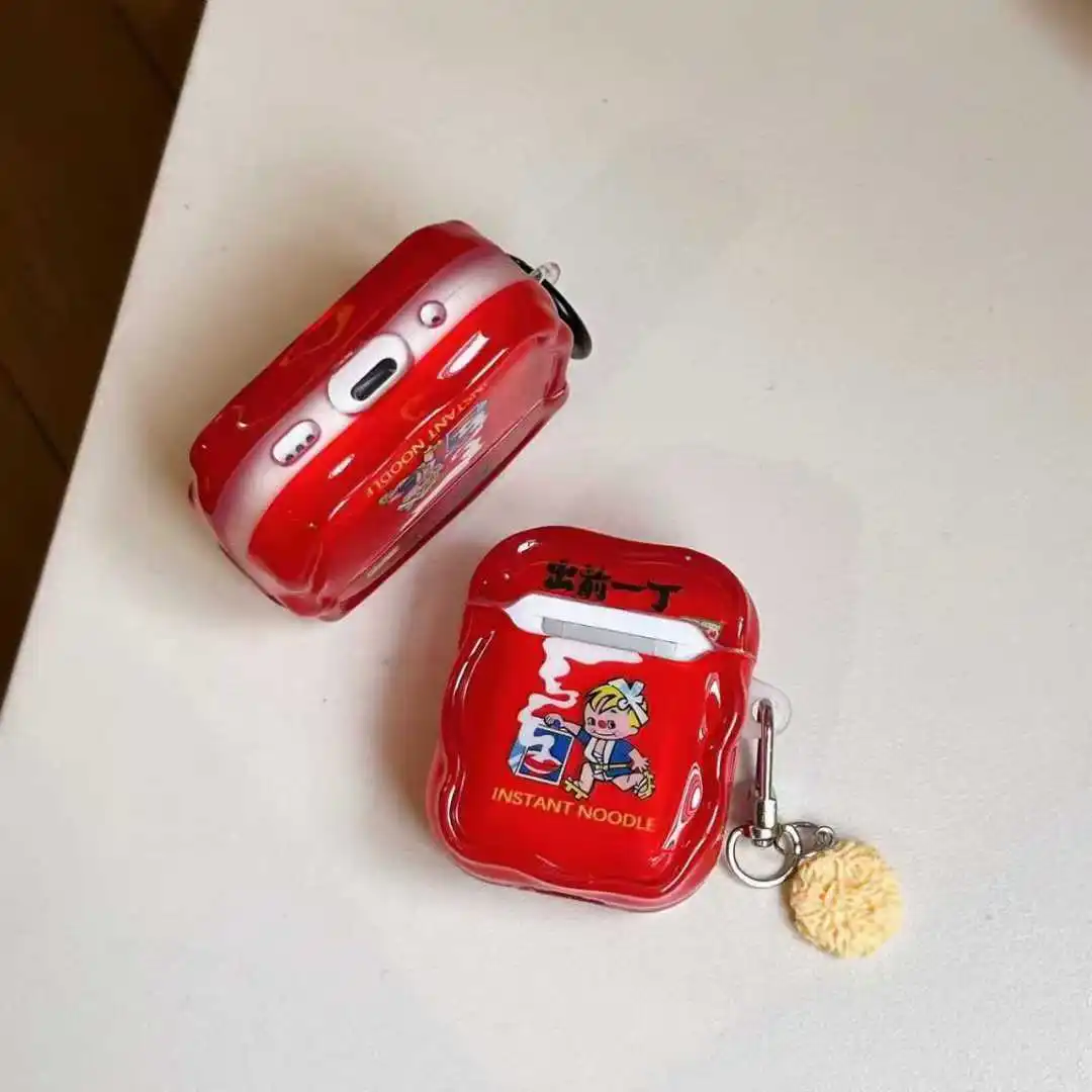 رقاقة البطاطس المعكرونة الفورية البلياردو رقم. 8 لأجهزة ابل AirPods Pro3 2025 حافظة جديدة لاسلكية AirPods 4 3 2 1 Pro2 غطاء سيليكون #6