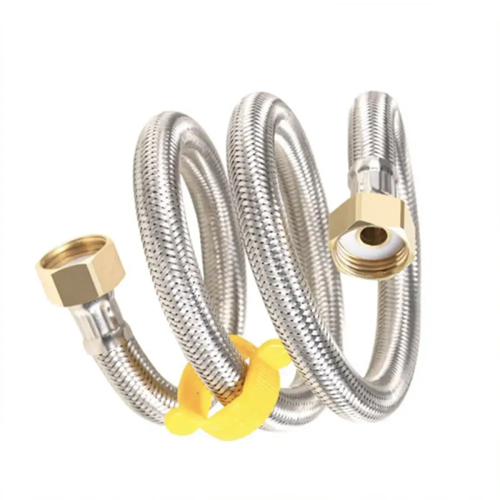 Flexible Braided Stainless Steel Supply Hose Connector Plumbing Pipe For Heater Faucet Toilet Kitchen Inlet