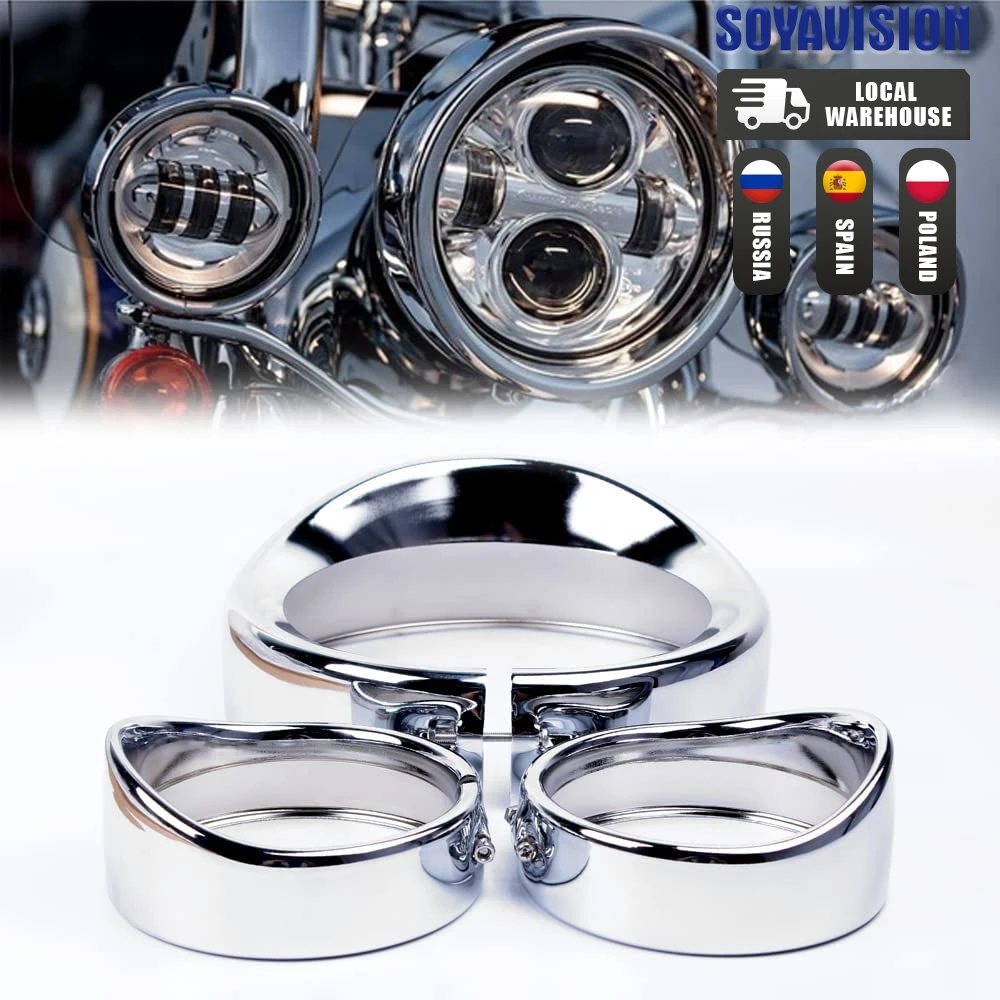 Motorcycle Headlight Trim Visor Ring 7\