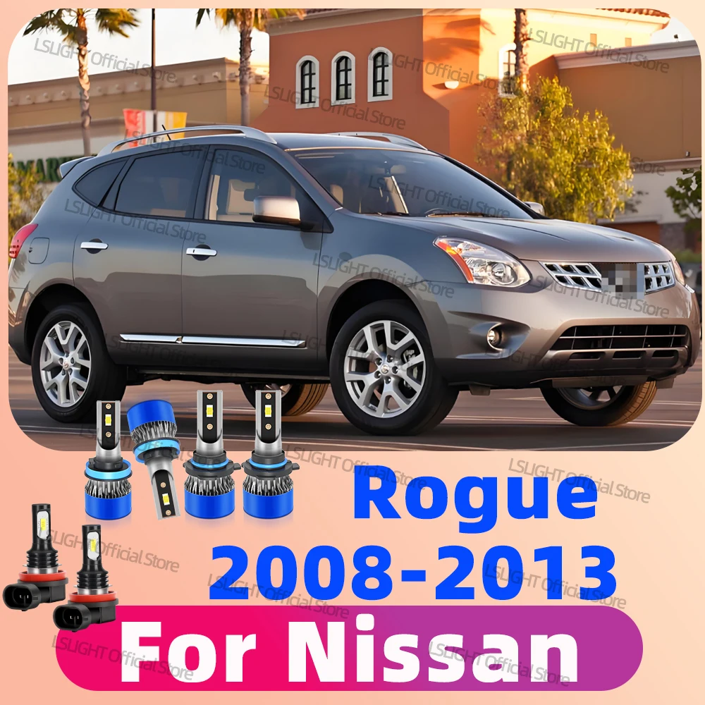 

2/6x для Nissan Rogue 2008-2013 гг. - Автомобильные фары 6000K Автомобильные дальние и ближние фары 3570 CSP, противотуманные фары, комплект для переоборудования 12 В