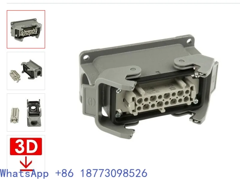 1PCS，Harting 5-pin 6-pin 10-pin 16-pin 24-pin Han Junction Box Aviation Socket