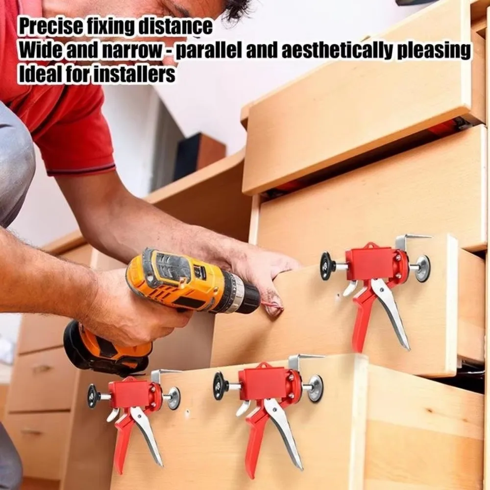 Rust-Resistant Drawer Front Installation Clamp Quick Installation Adjustable Design Drawer Jig Save Labor Wear-resistant