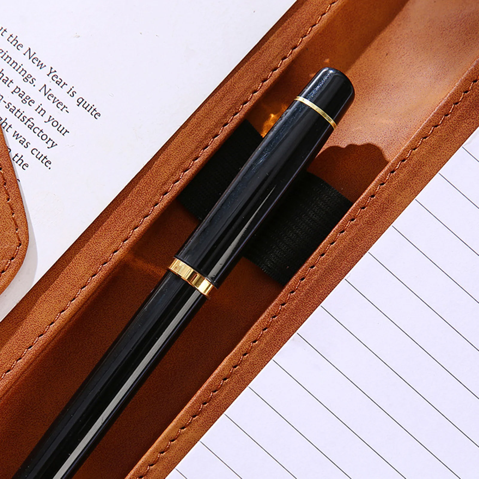 Vintage A4 Multi-Function File Folder, Document Organizer Bag for Office, Empty PU File Folder Business Travel Storage Pouch