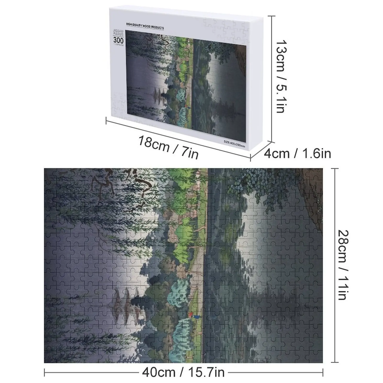 Nara Kofukuji Temple par Tsuchiya Koitsu Puzzle Adulte En Bois Enfants Cadeaux De Noël Puzzle