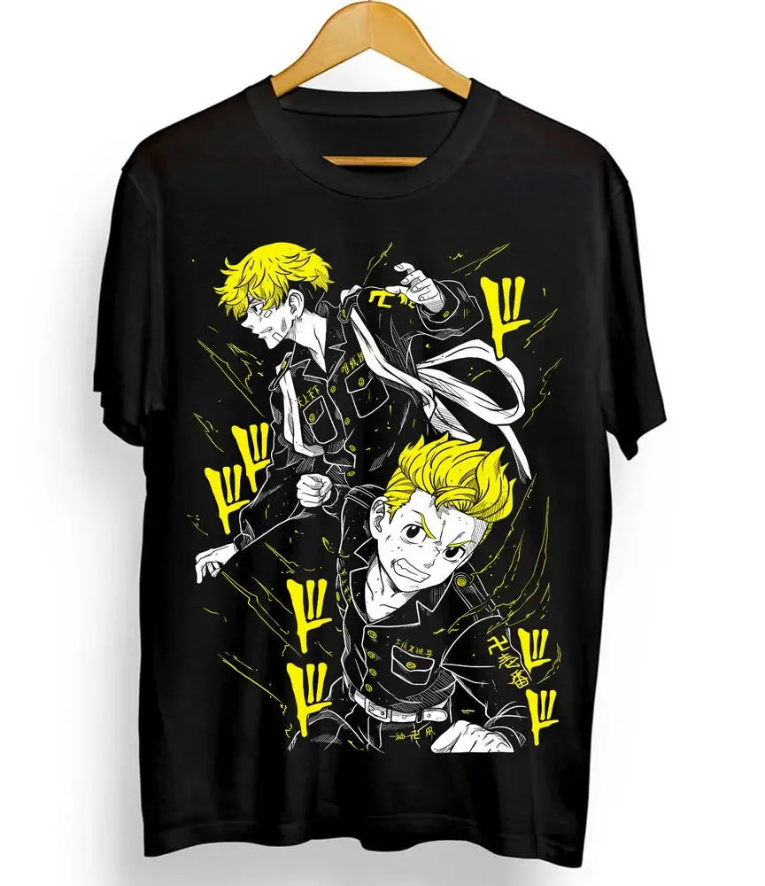 Chifuyu Matsuno T-Shirt Tokyo Revengers Anime Mikey Draken Takemichi Black Shirt