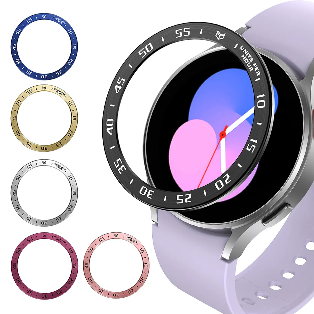 Bezel Styling Ring For Samsung Galaxy Watch 5/4 44mm 40mm Stainless Steel Frame Ring Anti-Scratch Case Cover