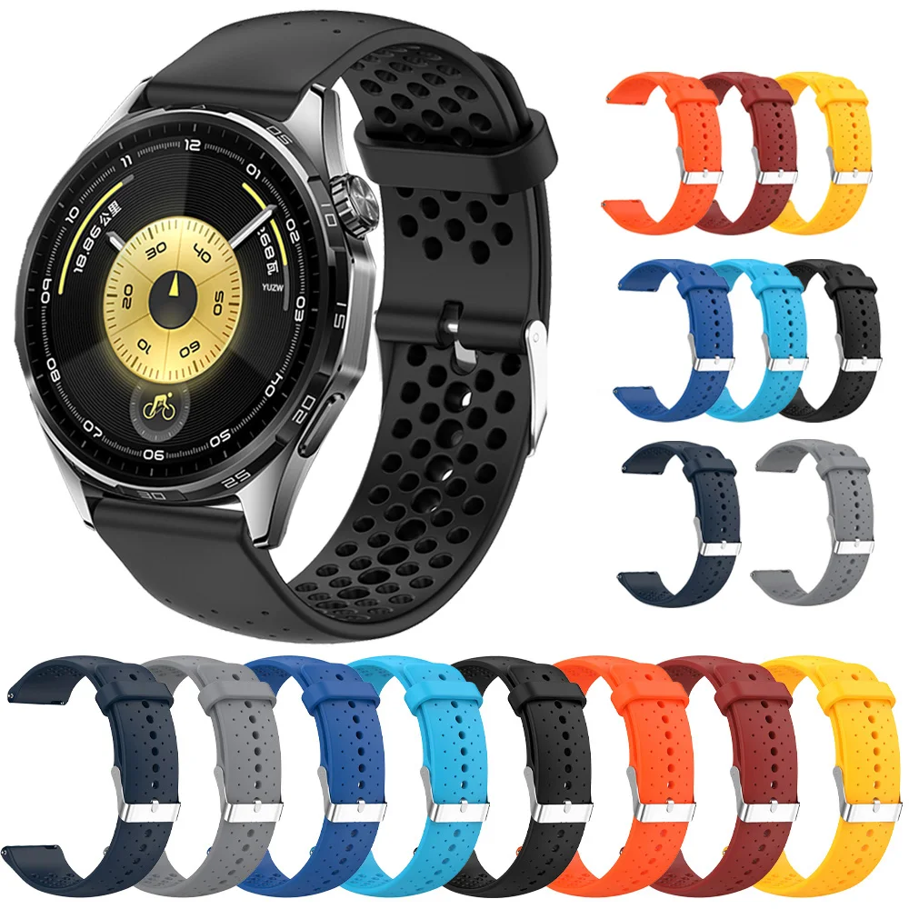 20mm 22mm Uhrenarmband für HUAWEI GT6 6Pro GT5 GT4 46mm GT 3 2 42mm Buds Silikonarmband für Samsung Gear S3/Watch 3 45mm 46mm Armband