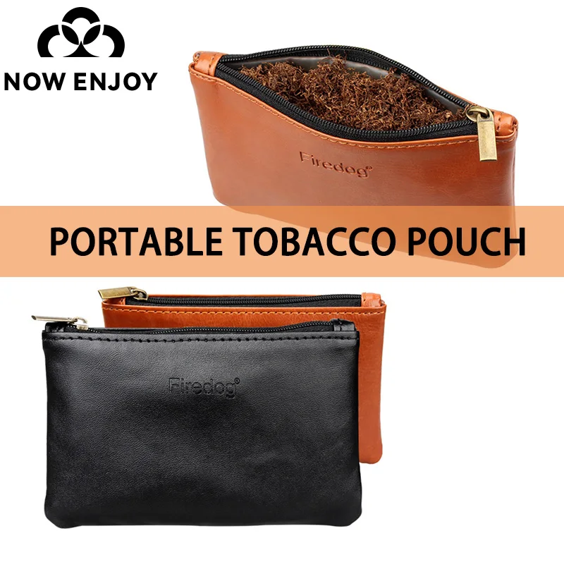 NOW ENJOY 2026 Hot-seller Portable PU Leather Handmade Tobacco Pipe Pouch Water Proof Bag Cigarette Accessories