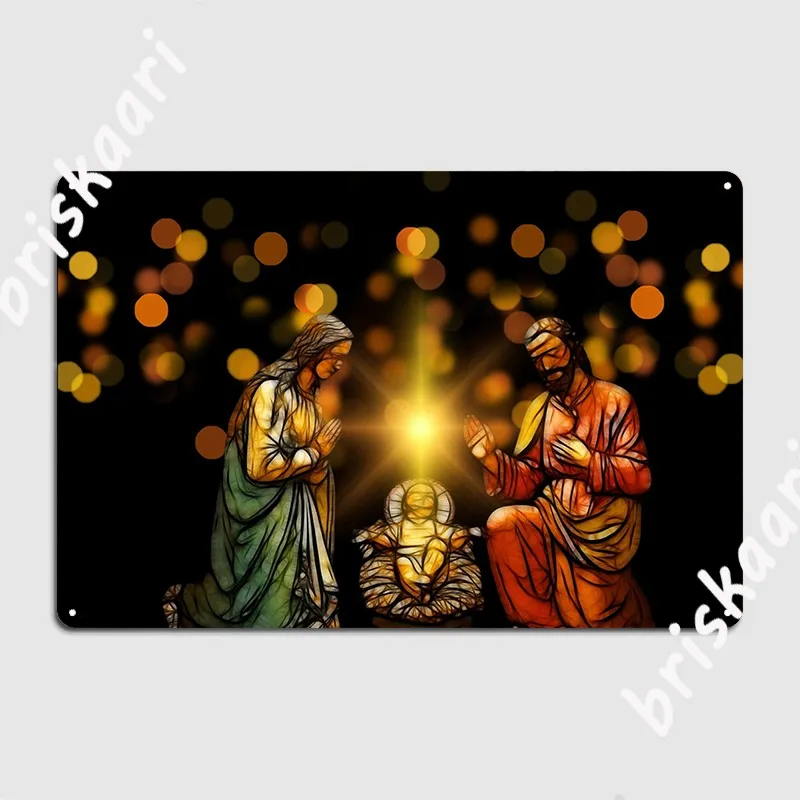 Nativity Gifts For Pastor S Wife Jesus Christ Baptism Gift Metal Plaque Poster Garage Club Custom Tin Sign Poster