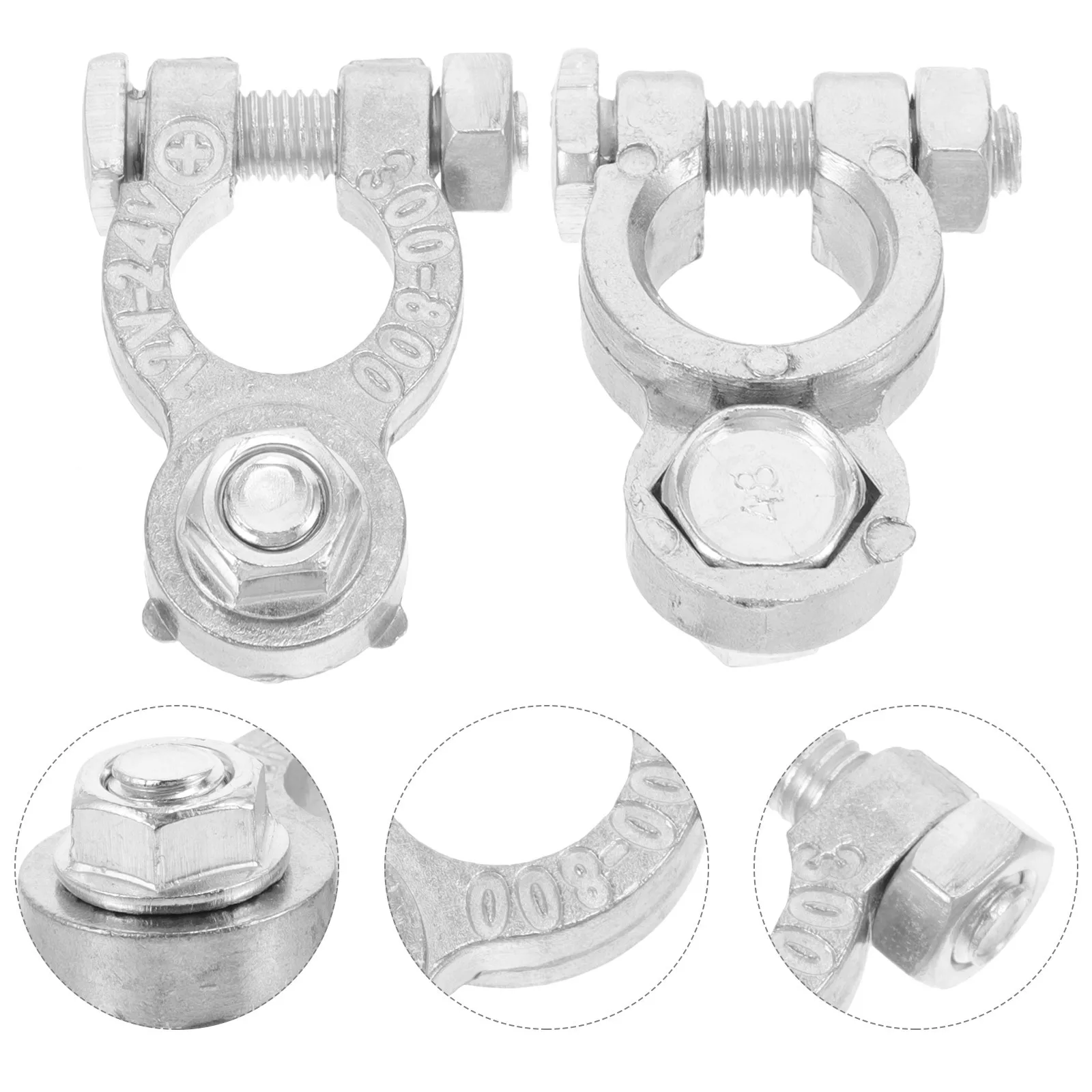 

2Pcs Zinc Alloy Terminals Clip Heavy Duty Auto Clamp for Car Truck Motorcycle Quick Connect Terminal Connector