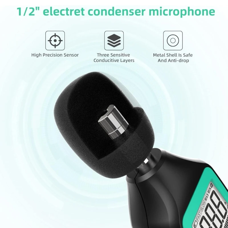 Digital 30~130dB Decibelimeter dBMeter Sound Level Meter Measure Sound Noise