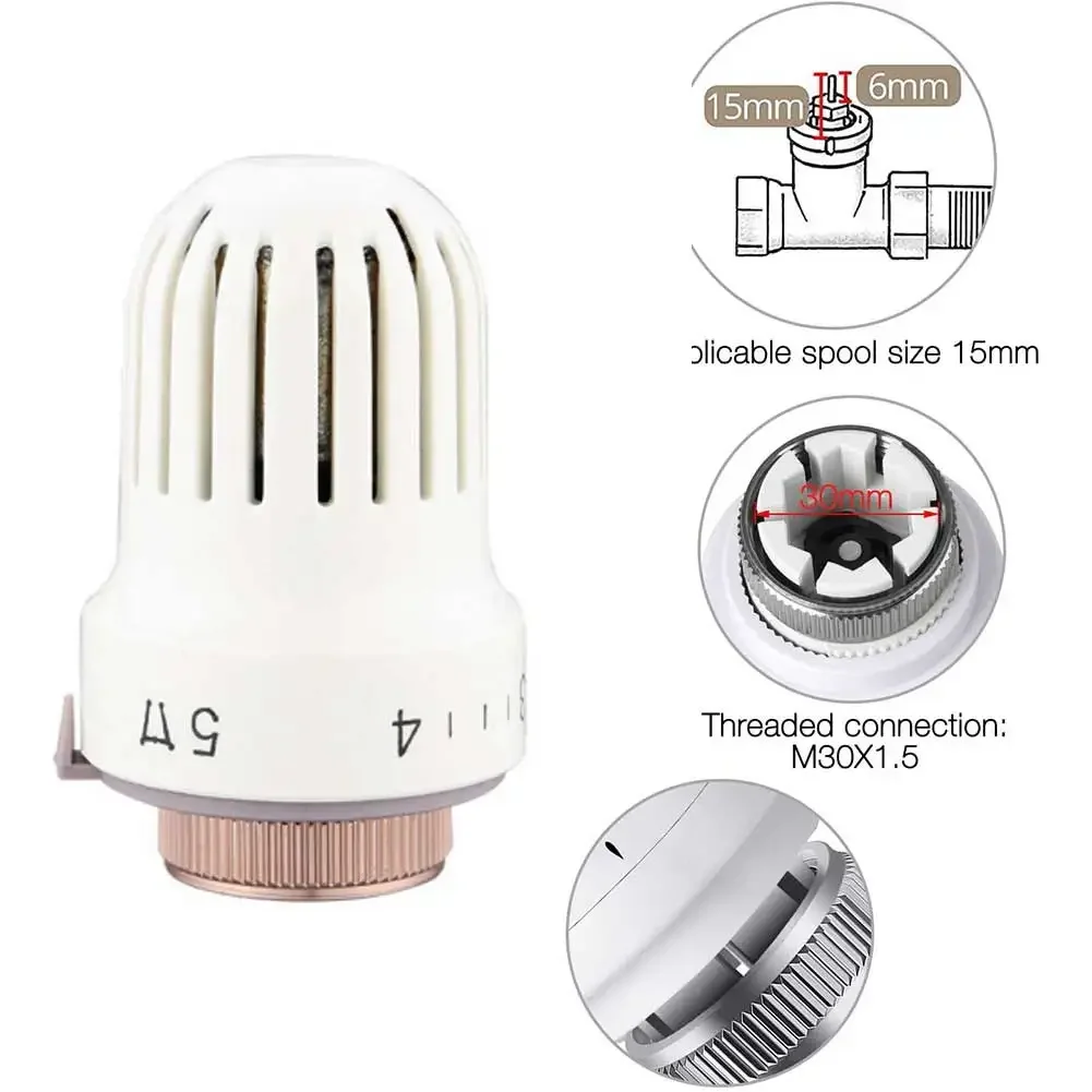 

4/2pcs Radiator Thermostatic Valve Thermostatic Head Radiator Thermal Head Controller Radiator Thermostat For Heating System M30