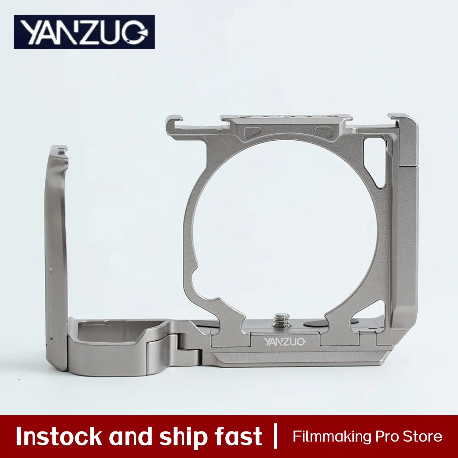 YANZUO هيكل قفصي الشكل للكاميرا لسوني ZVE10 II كاميرا أرنب اكسسوارات Zve10m2 استقرار المعادن التوسع قفص قوس #1