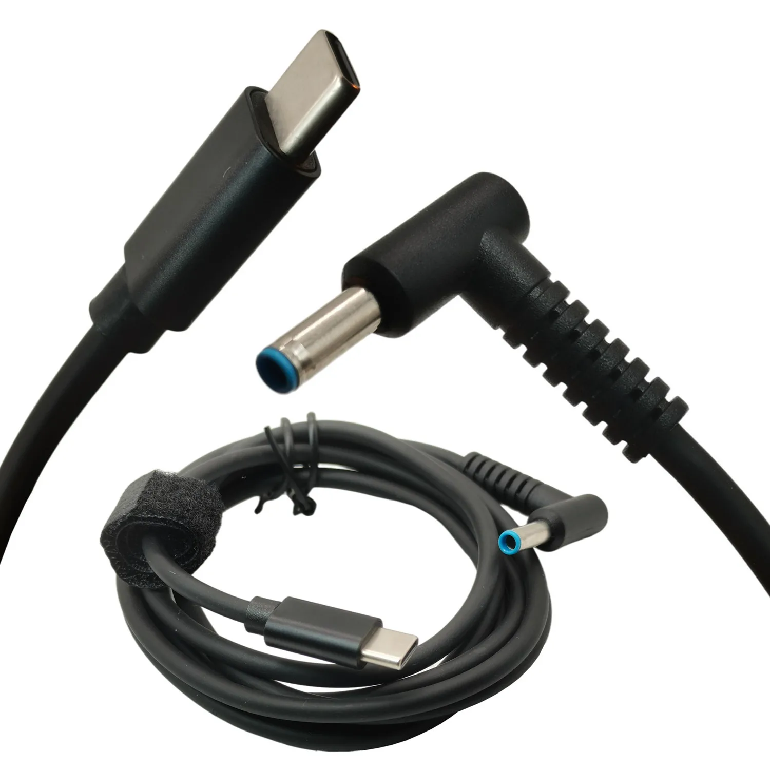65W kabel USB C do 4.5mm do ładowania laptopa typu C do DC 4.5x3.0mm konwerter mocy PD dla pawilonu strumieniowego widmo chromowania HP