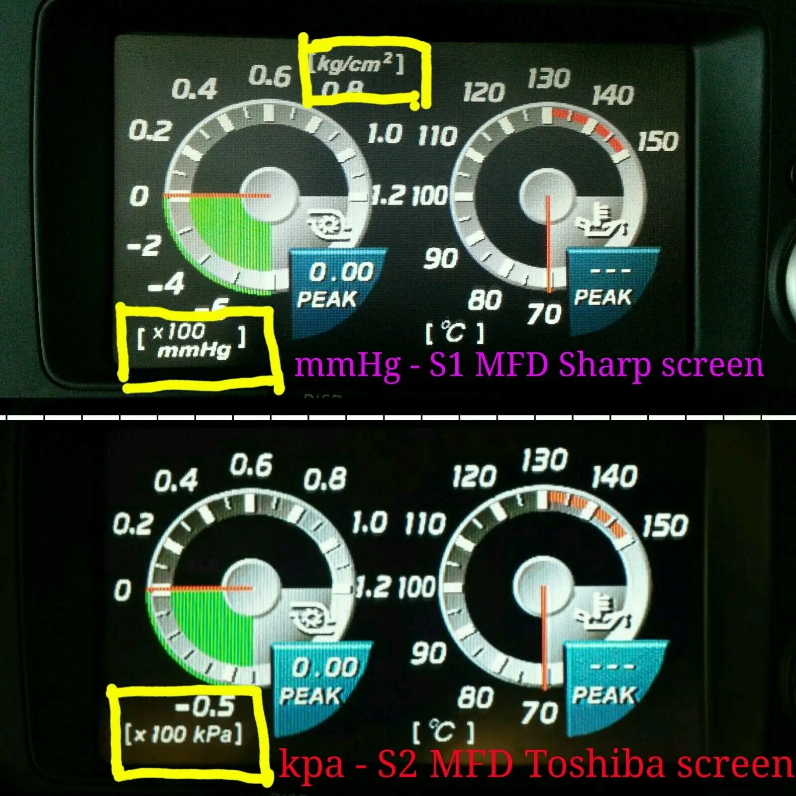 R34 GTR MFD screen LCD For NISSAN SHARP S1 99~20 Screen display TOSHIBA S2 later 2000 replacement multi function display