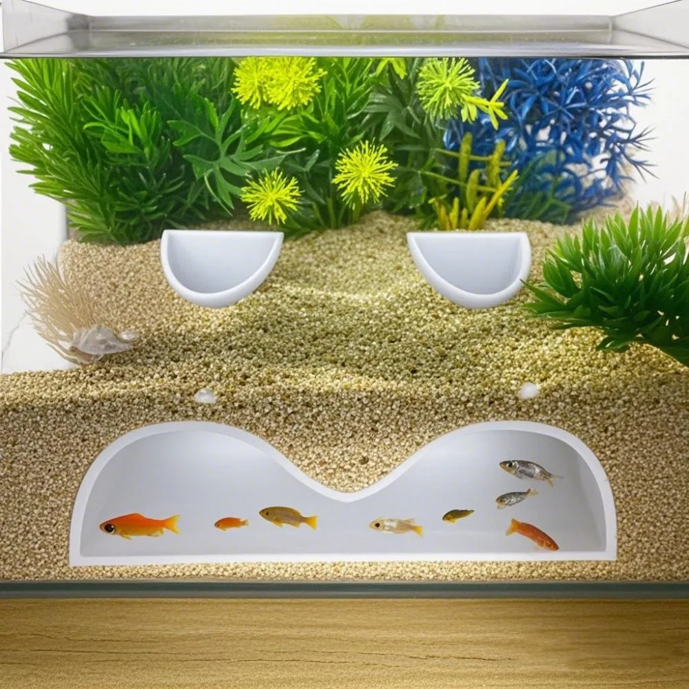 Double Opening Aquarium Cave Hideout- ABS Resin Fish Tank Decor for Corydoras & Kuhli Loaches, Natural Shelter Habitat - Image 6