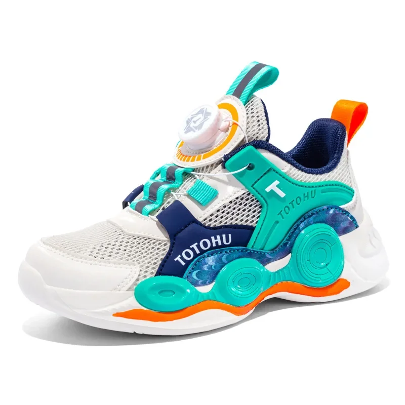 Kinder Sneakers 2024 Lente/Zomer Nieuwe Mode En Veelzijdige Medium En Grote Kinderen Schoenen Mesh Meisjes Hardloopschoenen