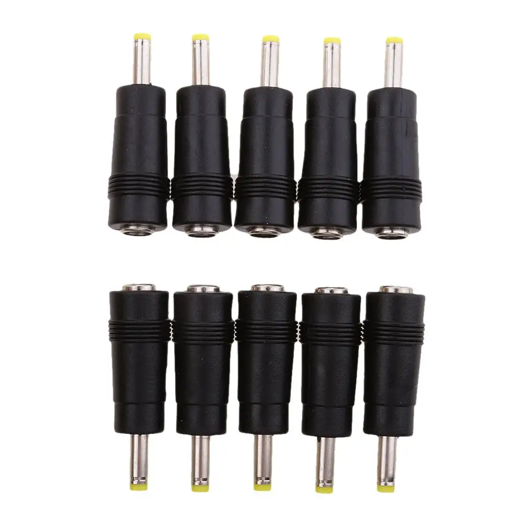 5-6pack 10 Pieces 5.5 x 2.1mm Female to 4.0x 1.7mm Male DC Plug Adapter