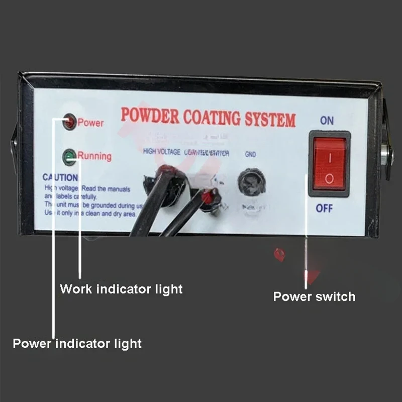 Electrostatic Powder Coating System Portable Powder Coating Gun Manual Spray Paint Gun Electrostatic Machinery Painting Machine