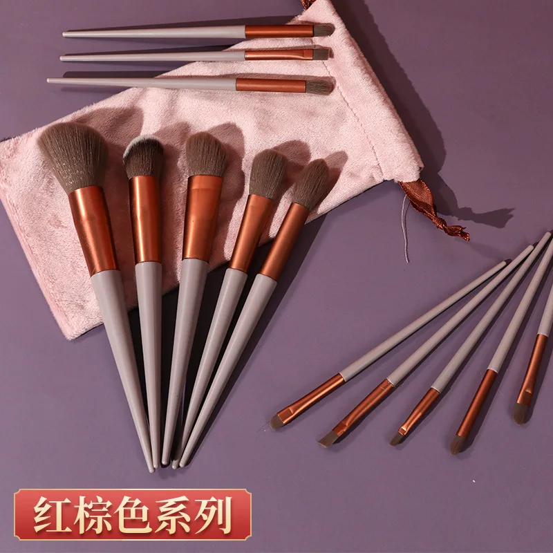 13 pezzi Set di pennelli per trucco portatile in polvere morbida fard pennello per ombretti Set completo per principianti strumenti per il trucco di bellezza accessori cosmetici