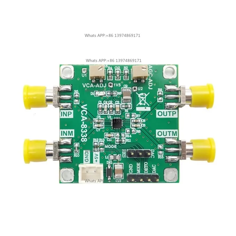 AD8338 Voltage Controlled Amplifier Module AGC Amplifier Intermediate Frequency Low Noise Wide Dynamic Range Automatic Gain