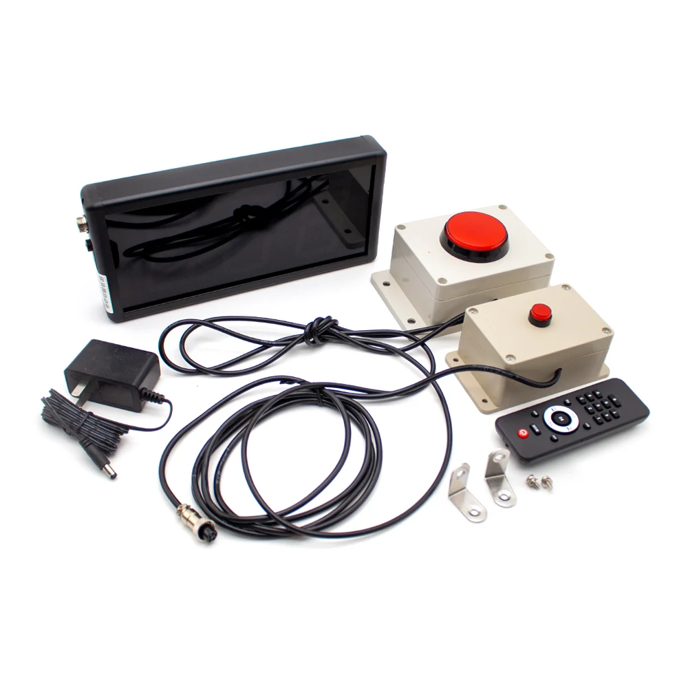 3-Inch Large Screen Hand Clap Counter - Event/Game Attendance Tracker with Red Slam Button and Remote Control